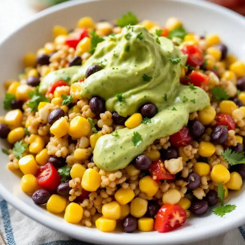 grilled corn and black bean salad preparation steps