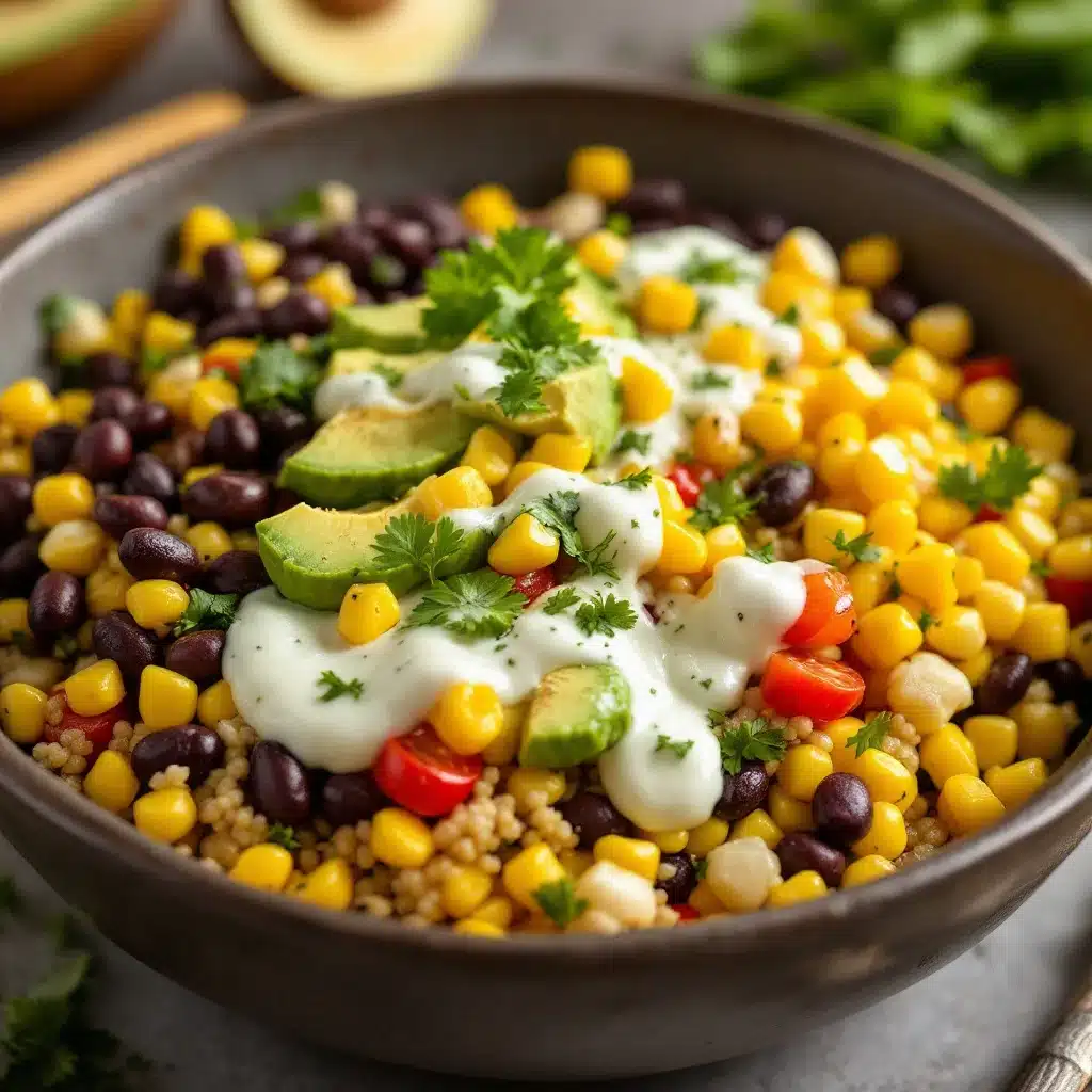 grilled corn and black bean salad - featured image