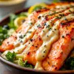 grilled salmon with lemon garlic butter - featured image