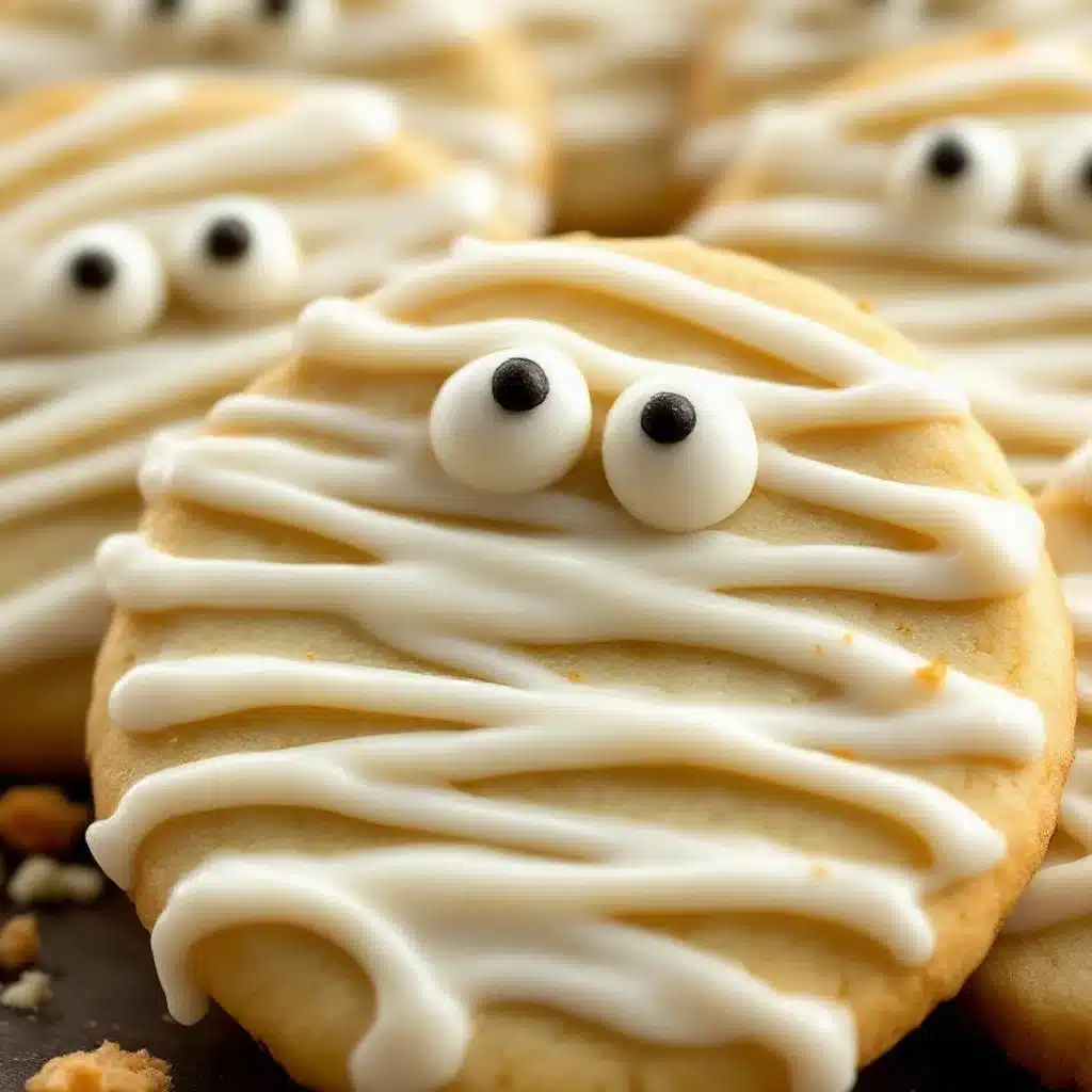 Halloween mummy sugar cookies - featured image