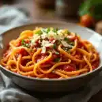 homemade canned tomato sauce - featured image
