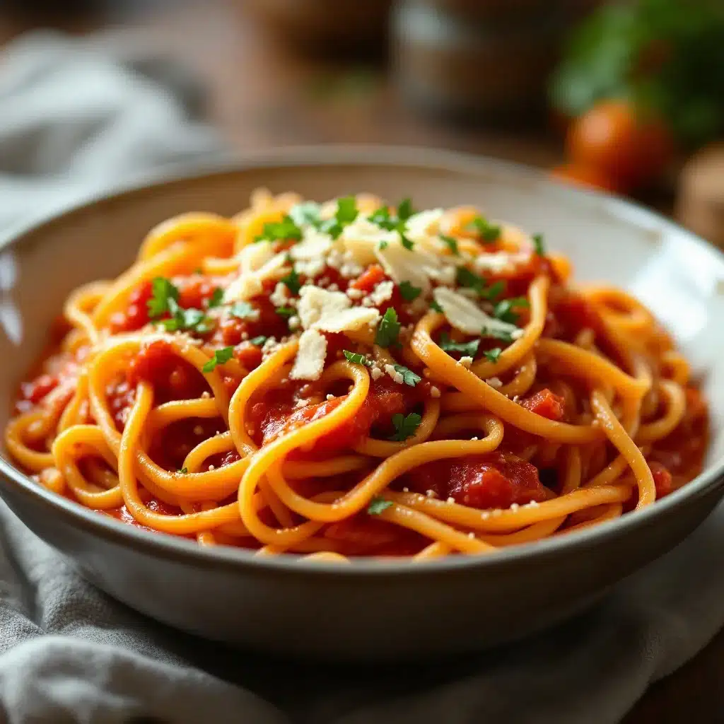 homemade canned tomato sauce - featured image