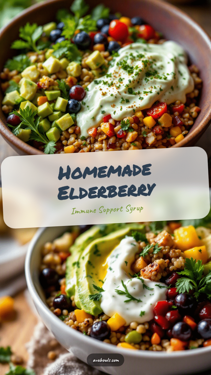 homemade elderberry syrup for immune support recipe