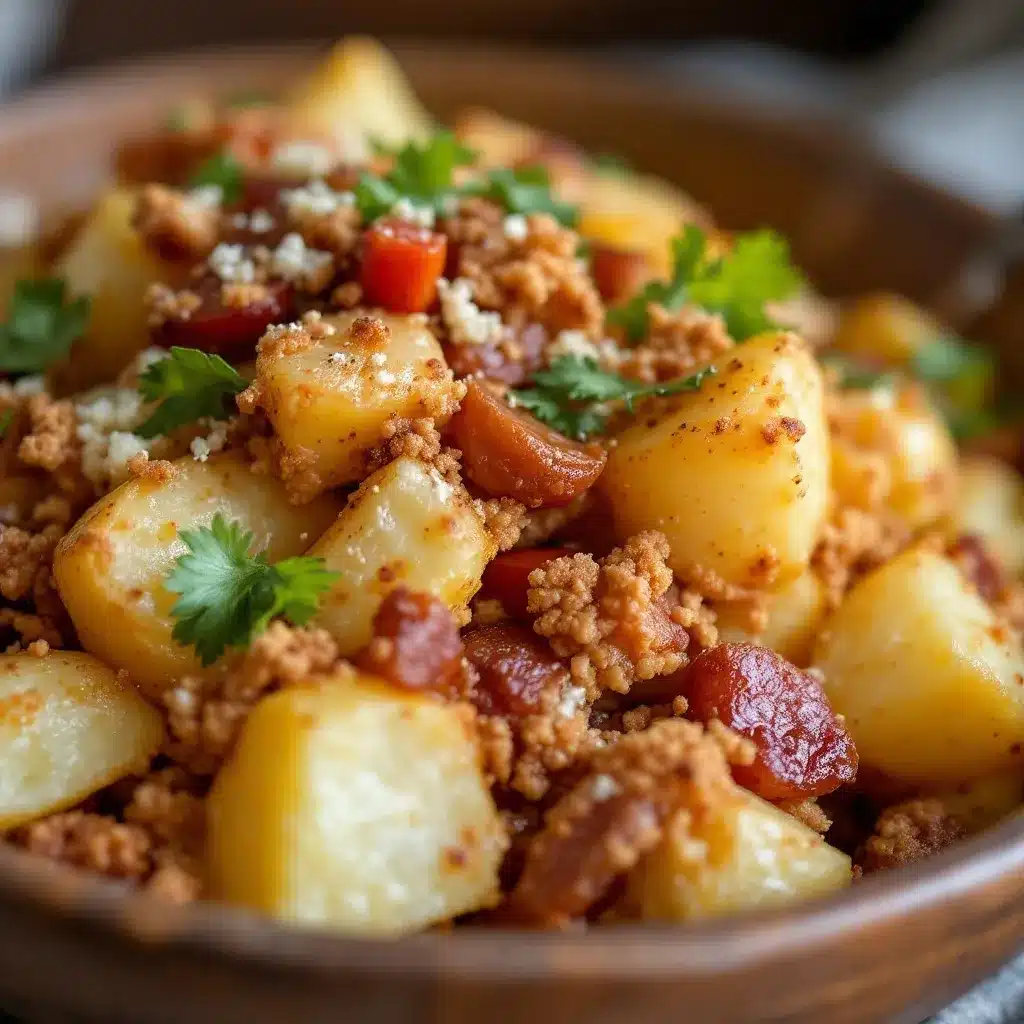 loaded baked potato salad preparation steps