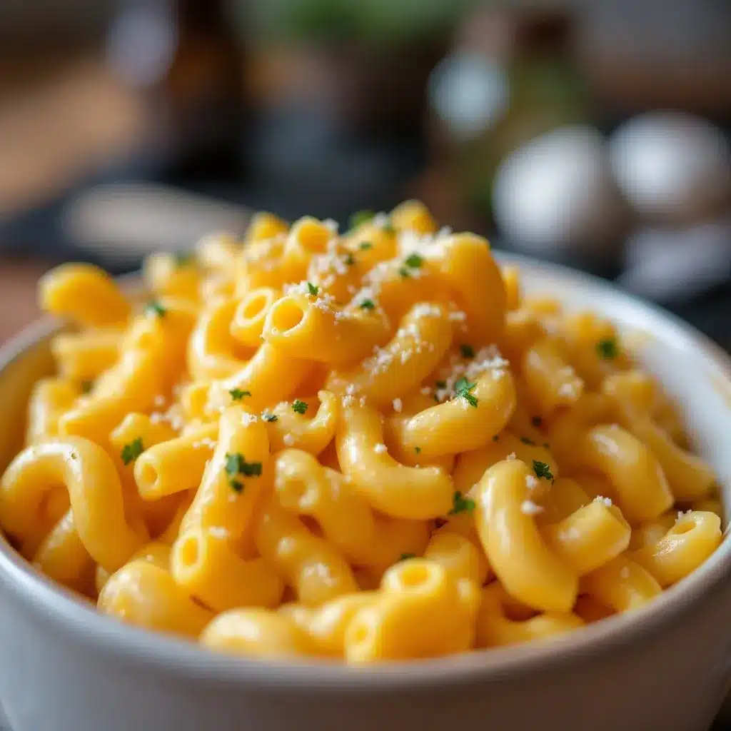 microwave mug mac and cheese preparation steps