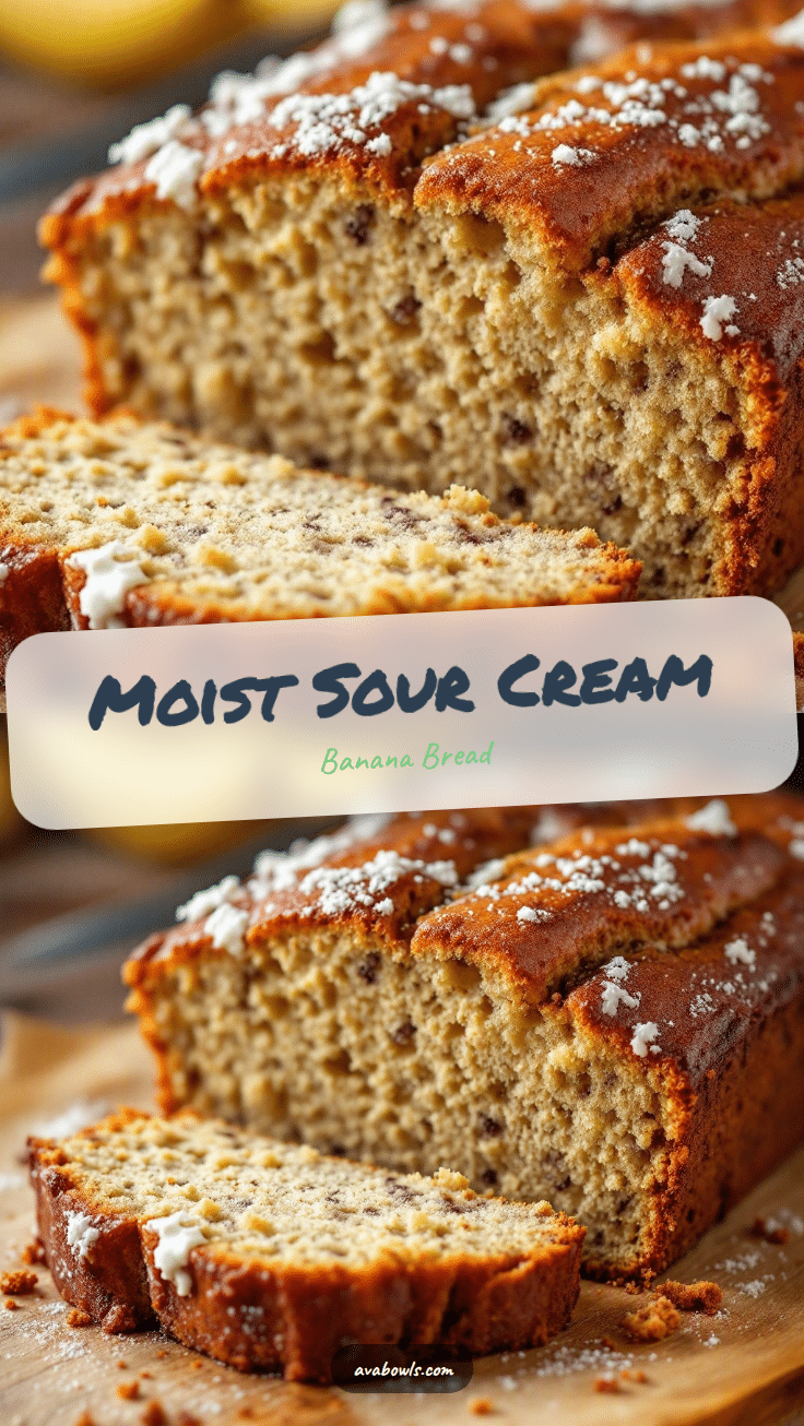 moist classic banana bread with sour cream recipe