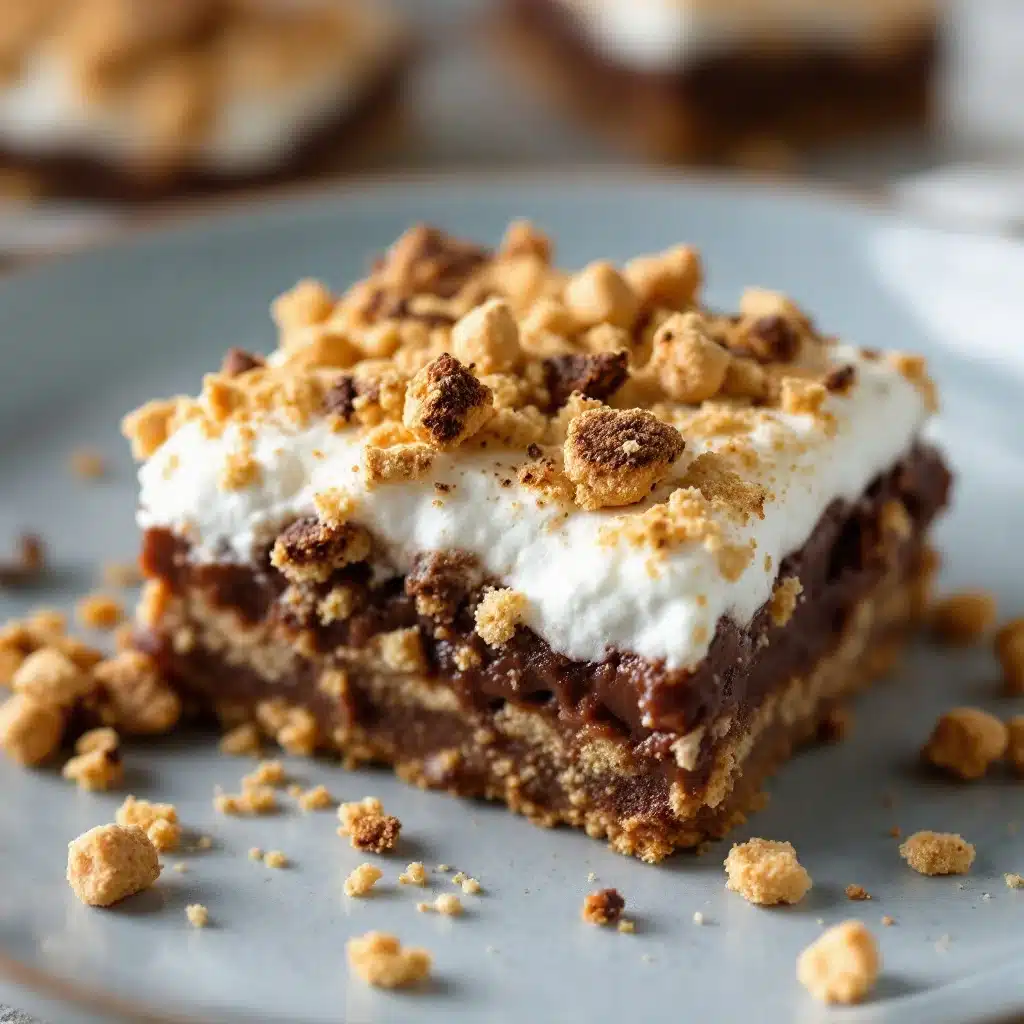 no-bake smores bars - featured image