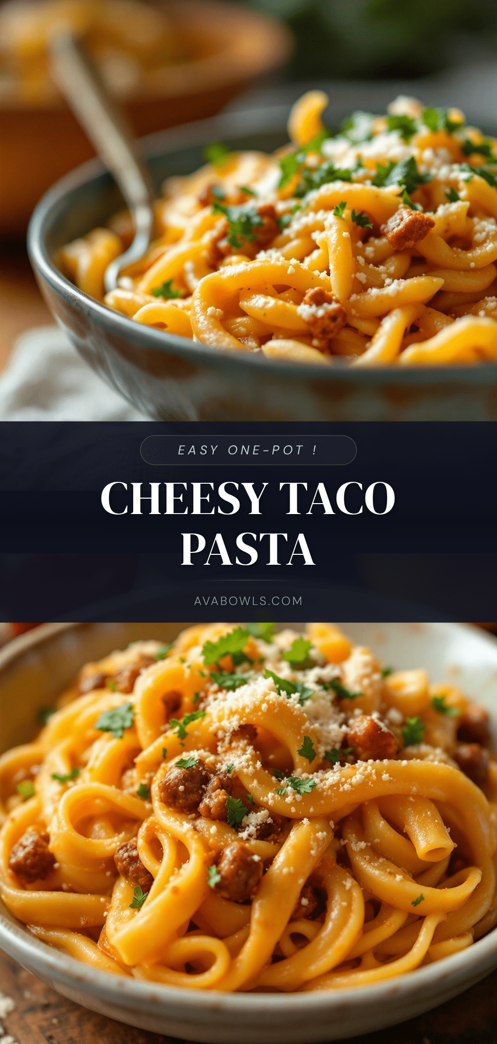 one-pot cheesy taco pasta recipe