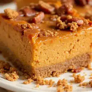 pumpkin cheesecake bars - featured image