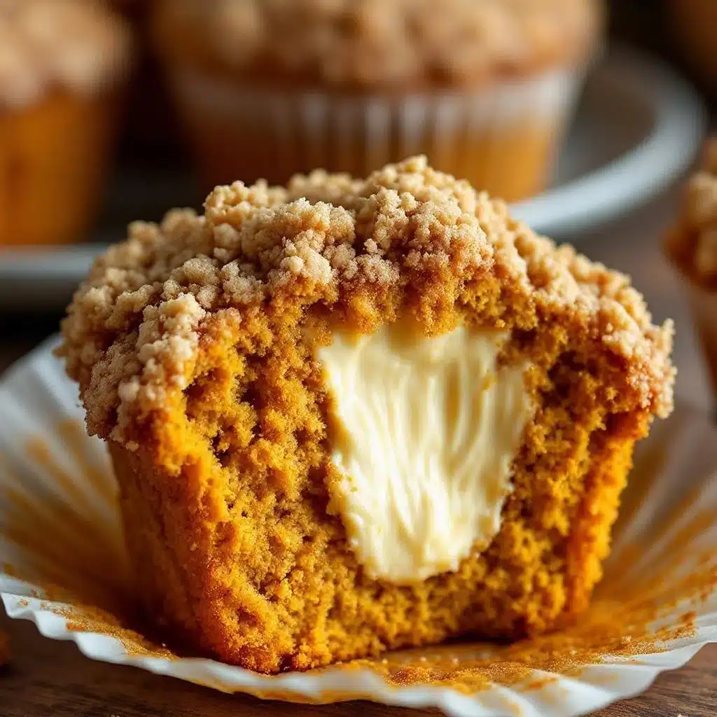 pumpkin cream cheese muffins - featured image