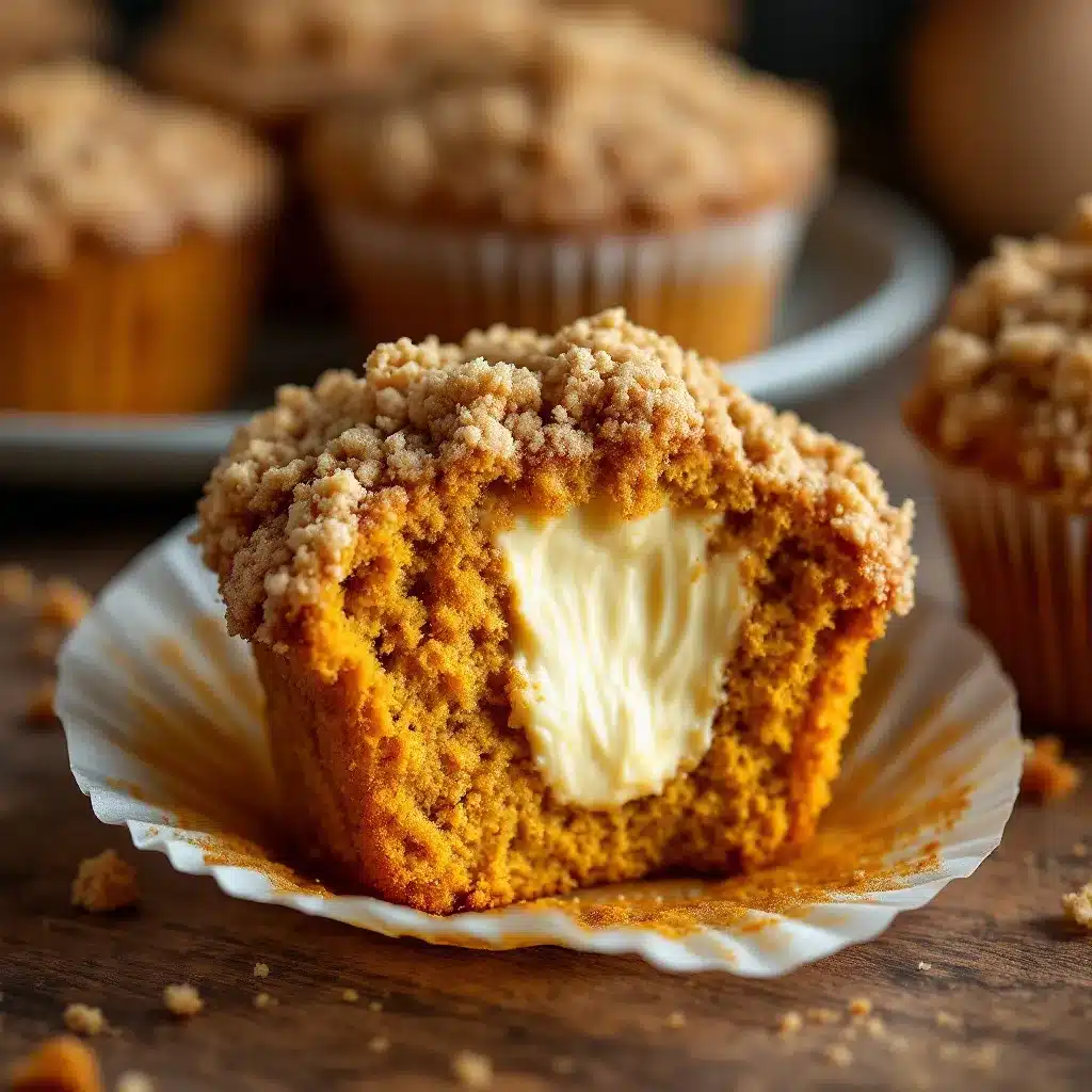 pumpkin cream cheese muffins preparation steps