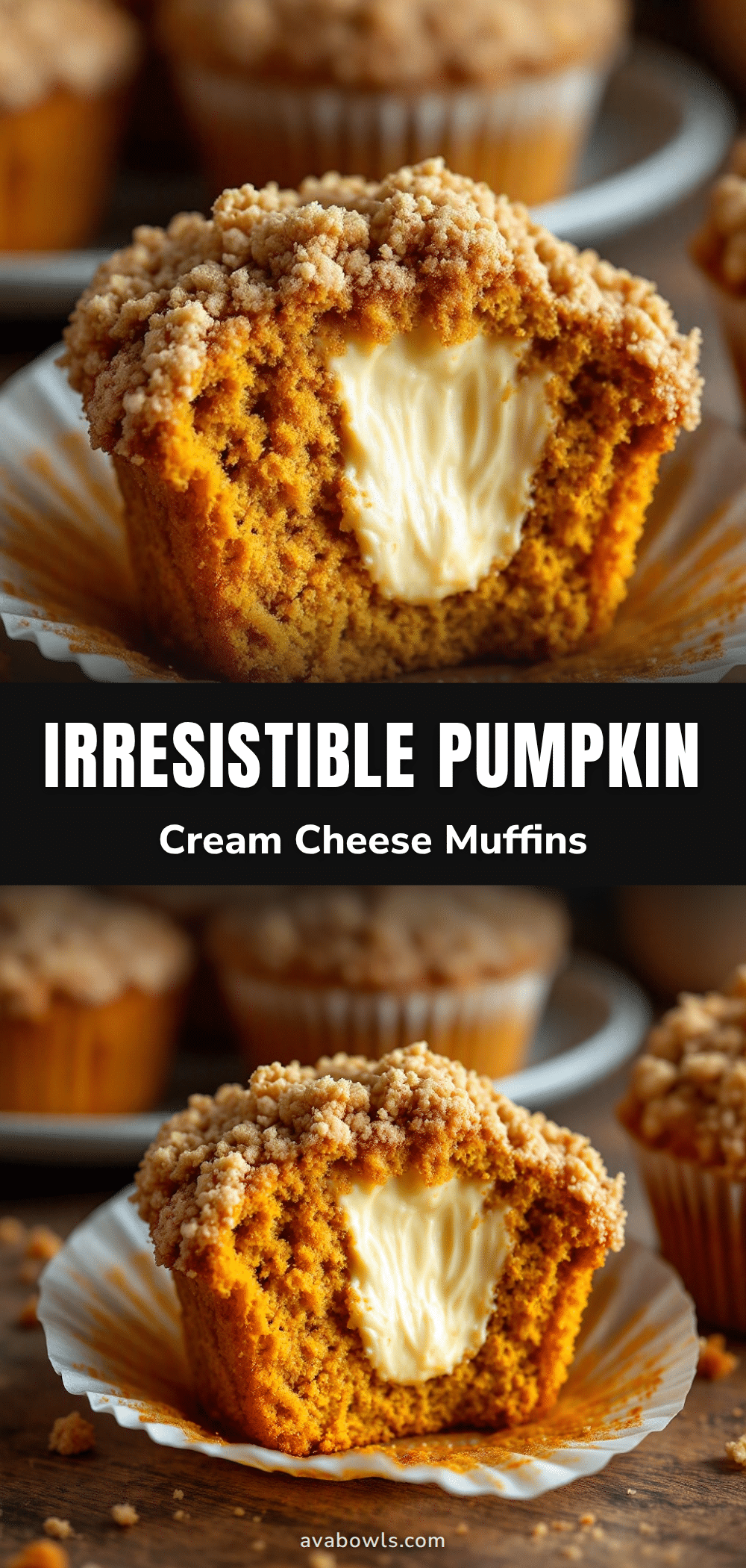 pumpkin cream cheese muffins recipe