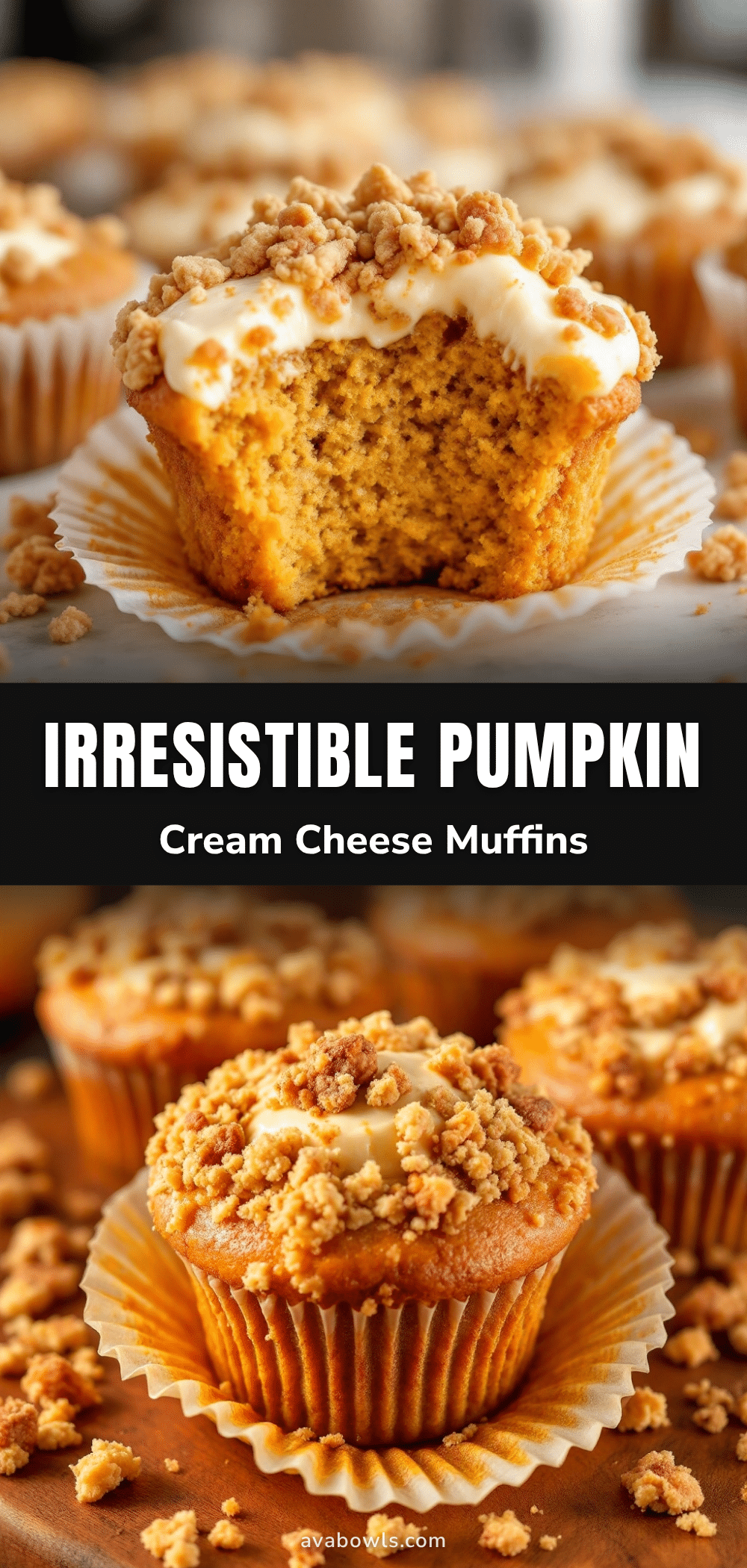 pumpkin cream cheese muffins recipe