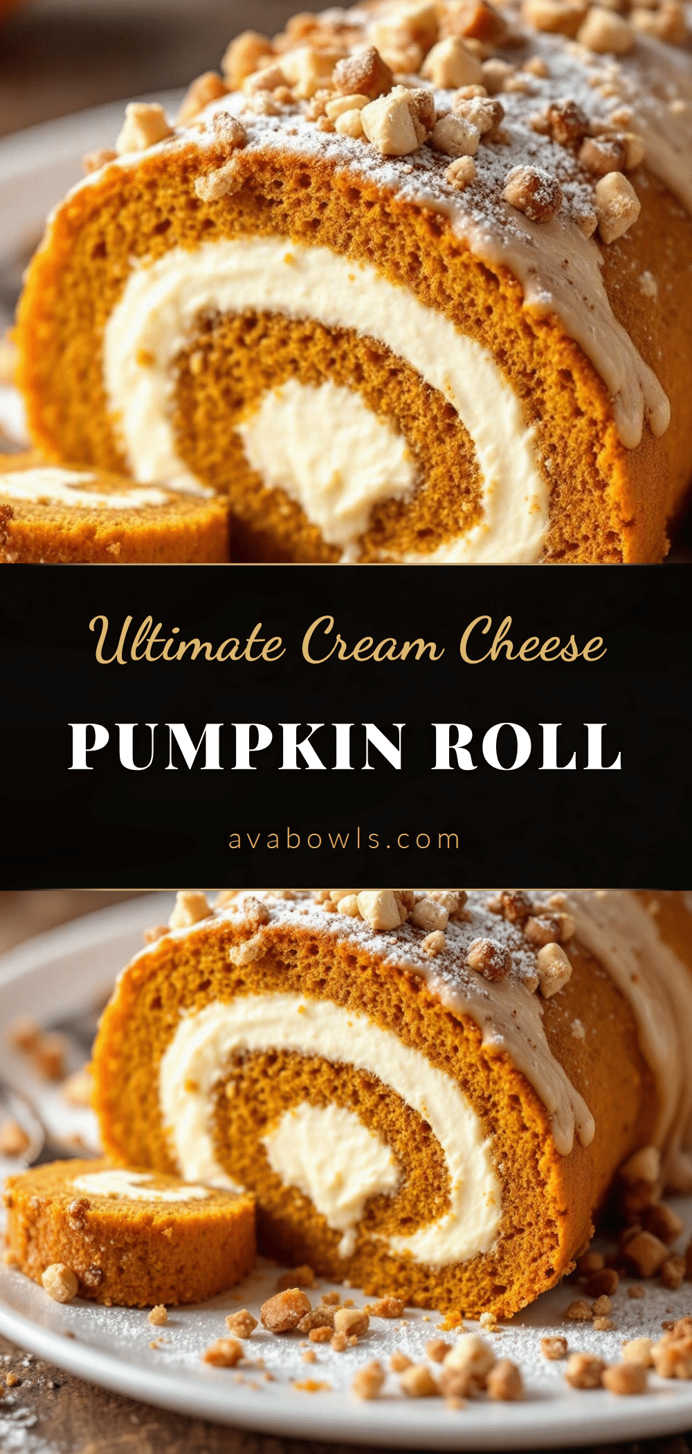 pumpkin roll with cream cheese filling recipe