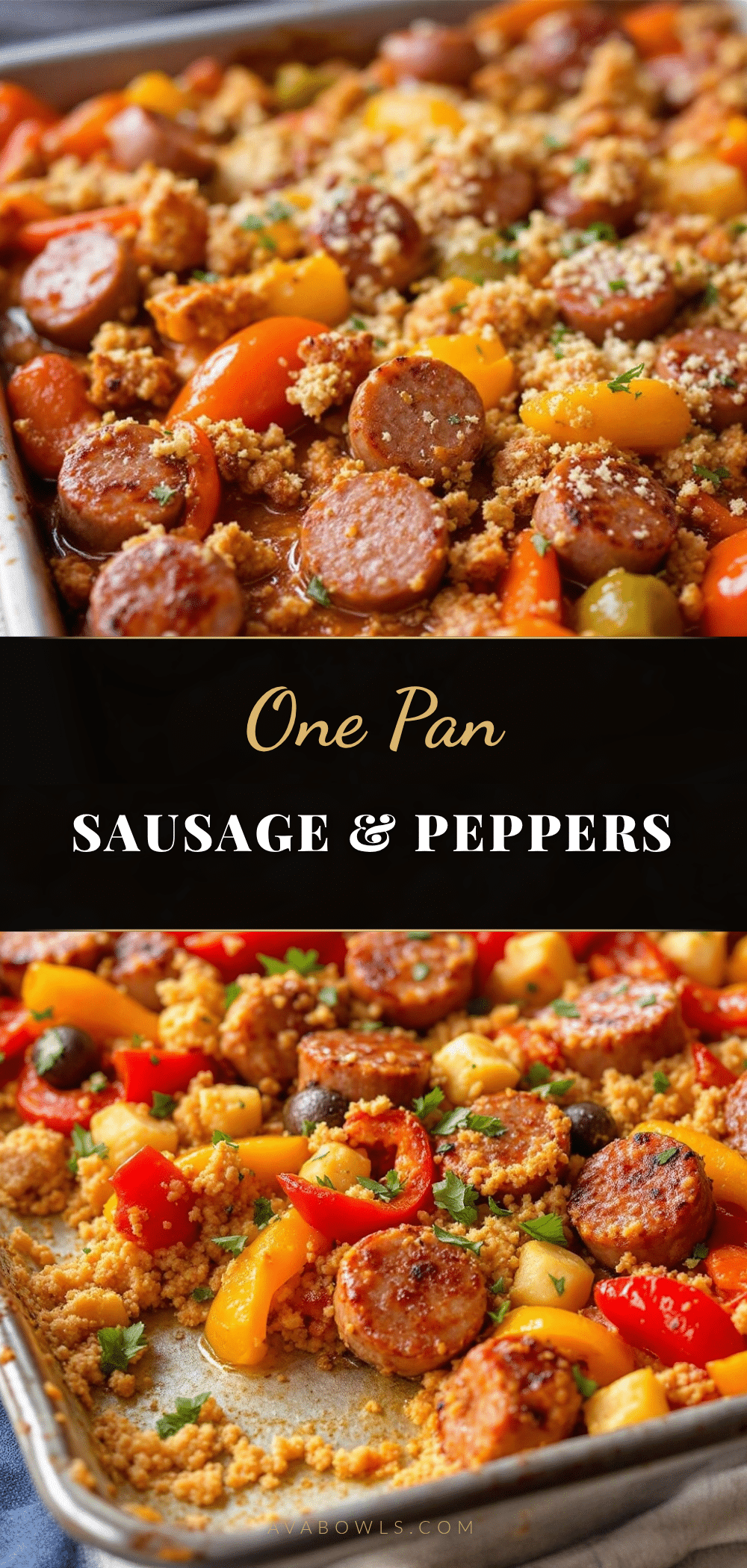 sheet pan sausage and peppers dinner recipe