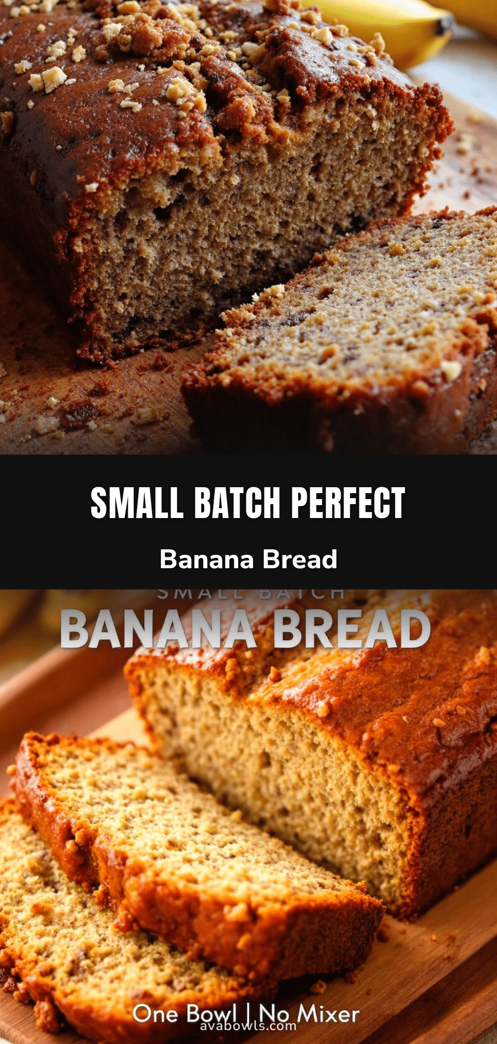 small-batch banana bread recipe