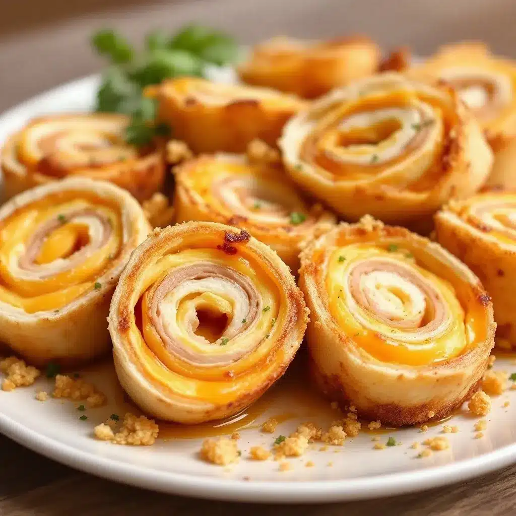 turkey and cheese pinwheel roll-ups preparation steps