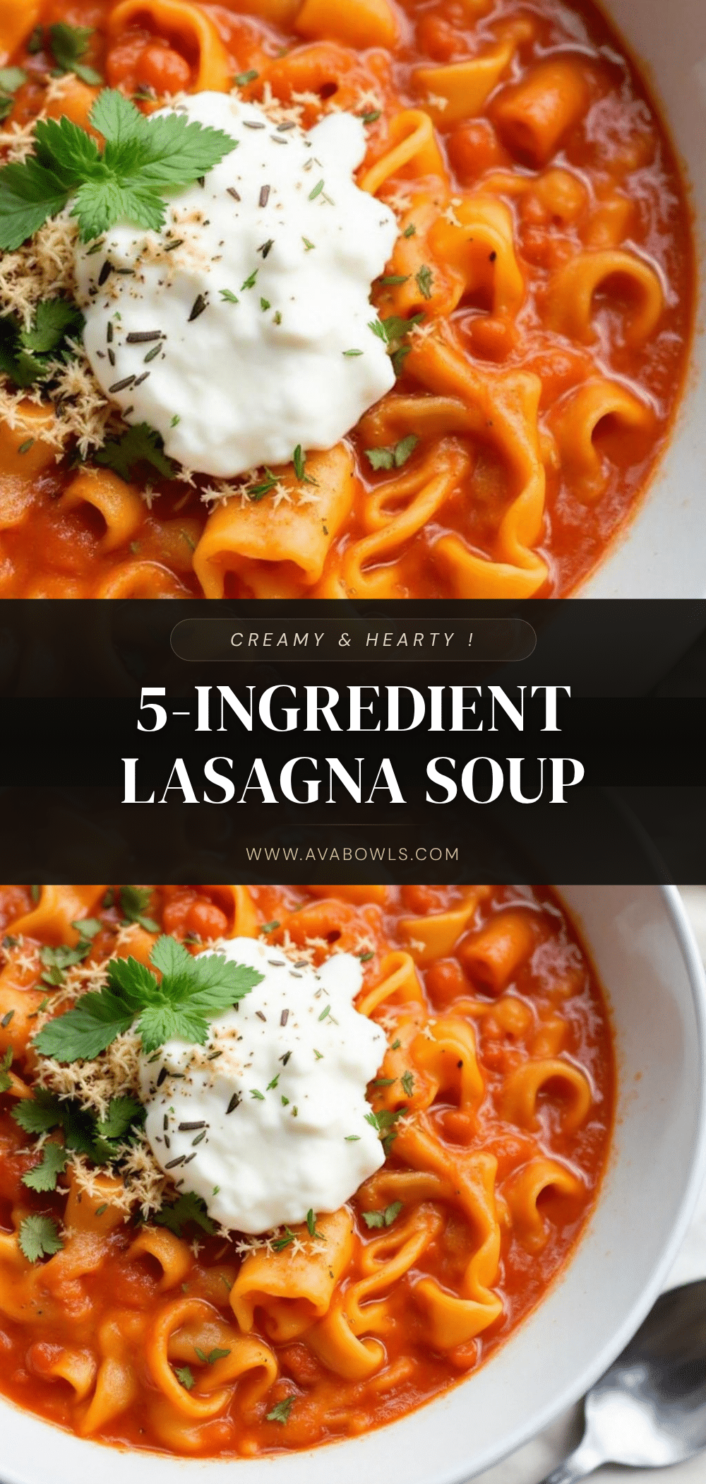 5-Ingredient Lasagna Soup recipe