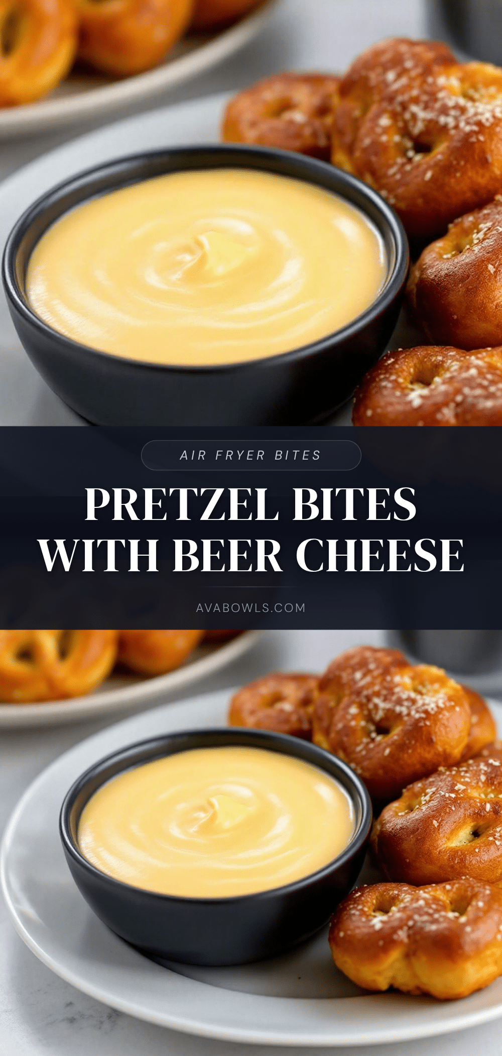 air fryer pretzel bites with beer cheese dip recipe