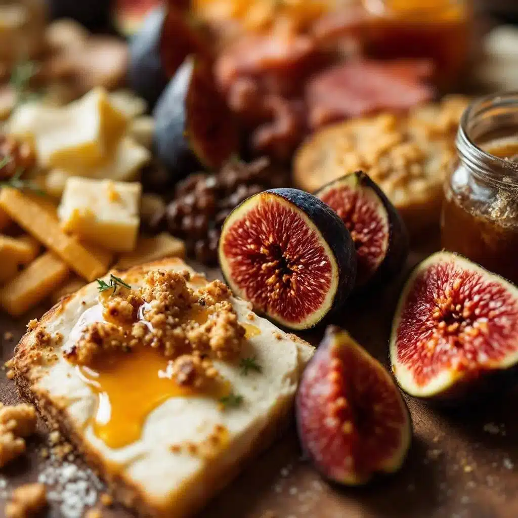 best fall charcuterie board with figs and honey - featured image