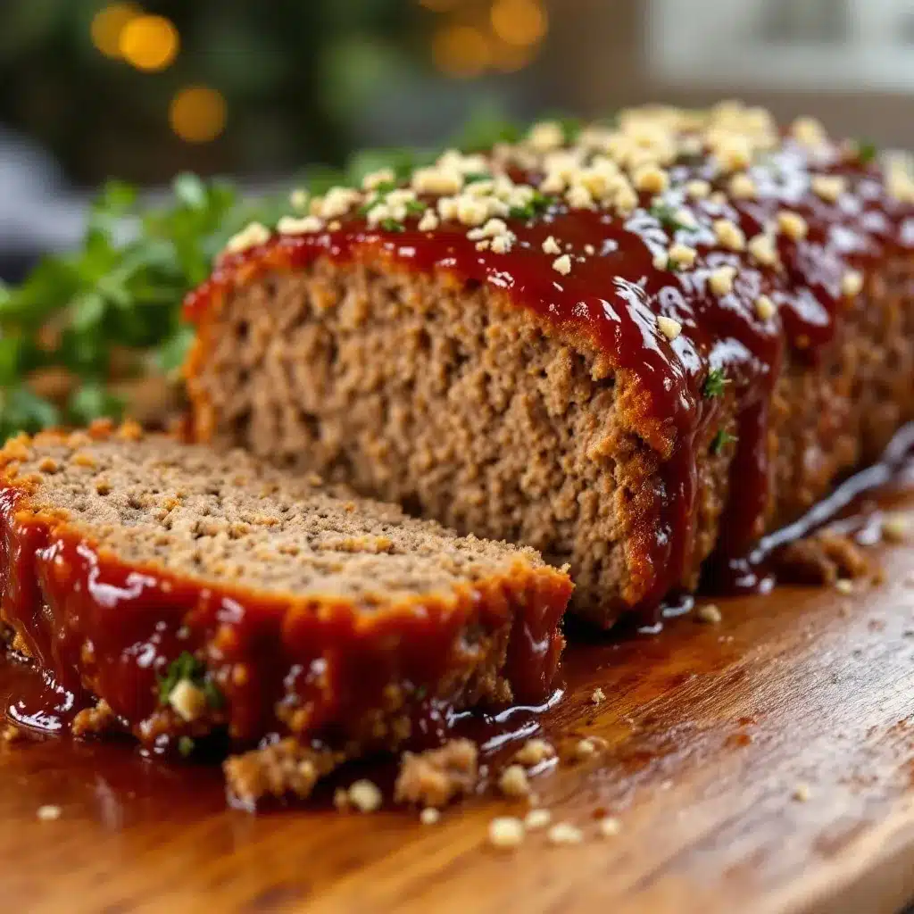 best juicy baked meatloaf with ketchup glaze preparation steps