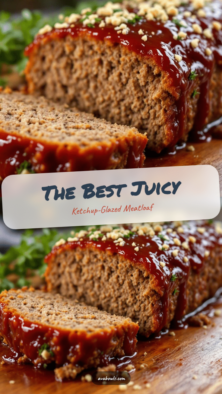 best juicy baked meatloaf with ketchup glaze recipe