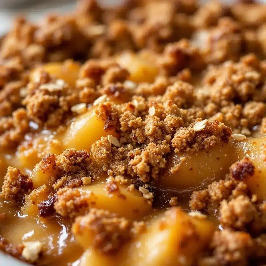 brown butter apple crisp with oat crumble preparation steps