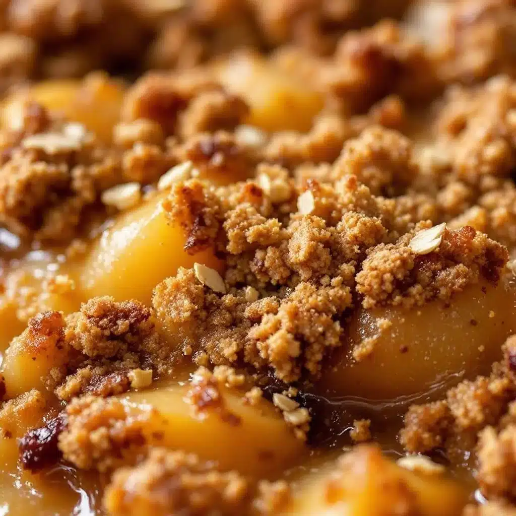brown butter apple crisp with oat crumble - featured image