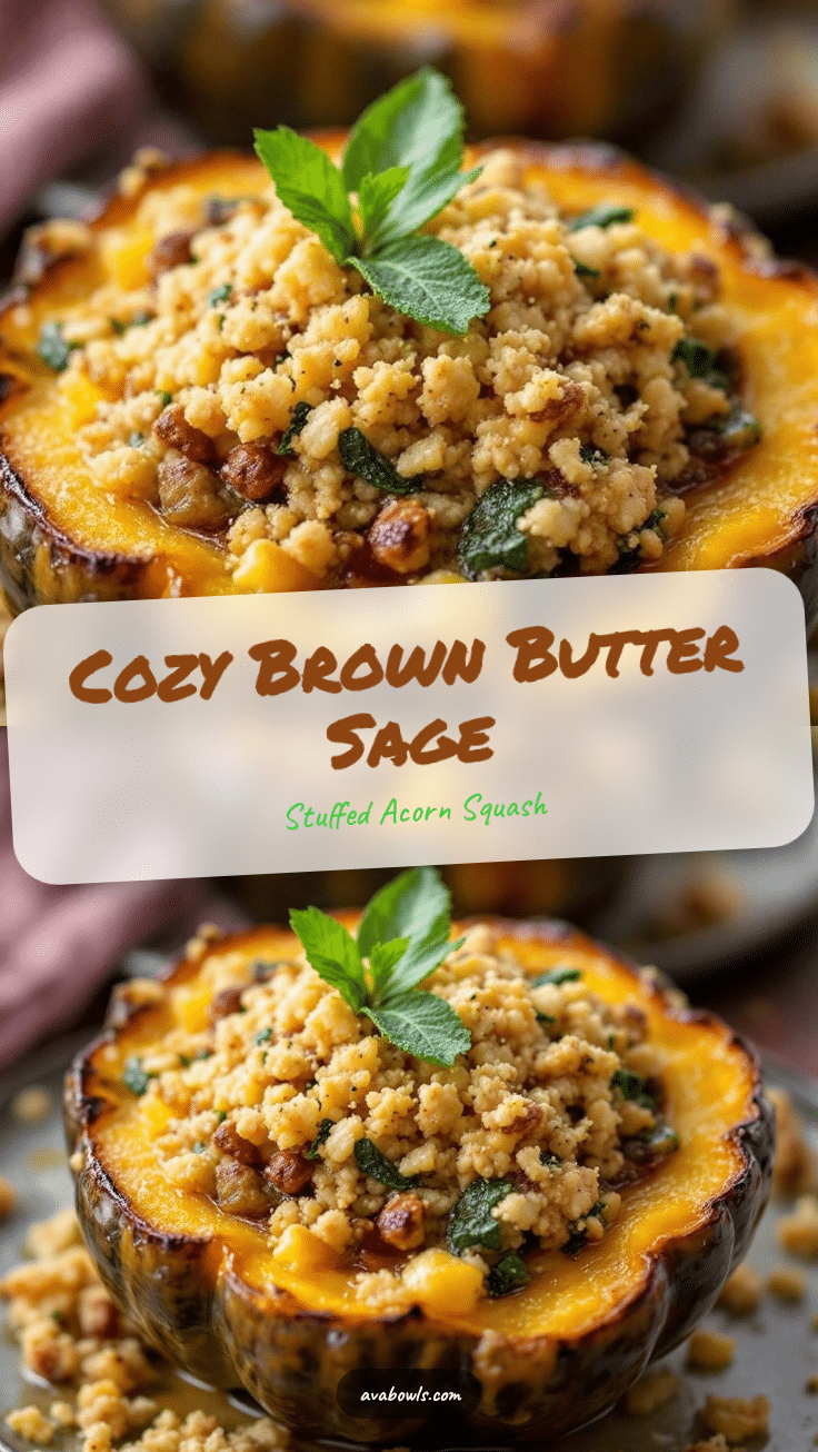 brown butter sage stuffed acorn squash recipe