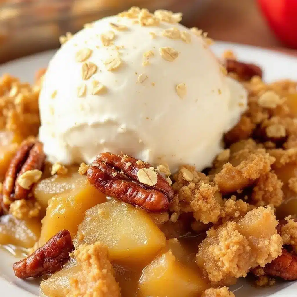 brown sugar apple crisp - featured image