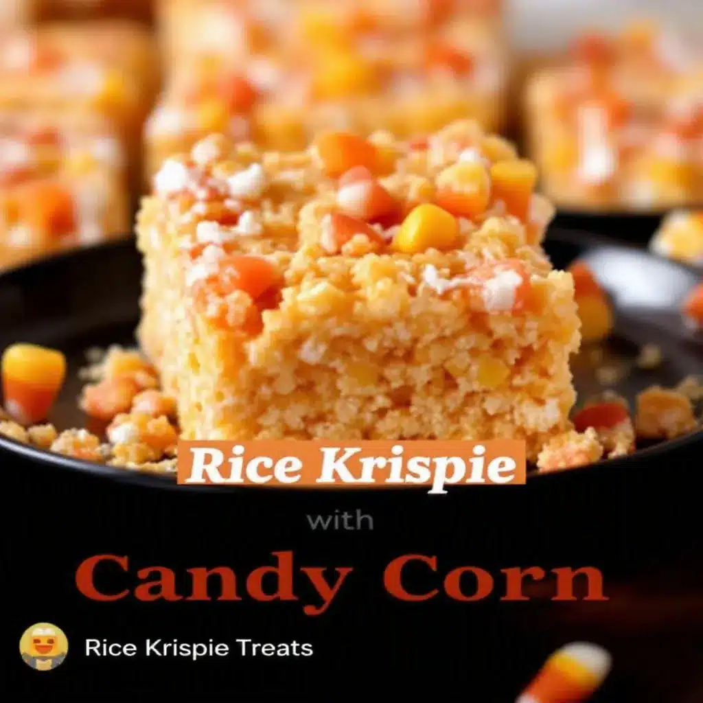 candy corn rice krispie treats preparation steps