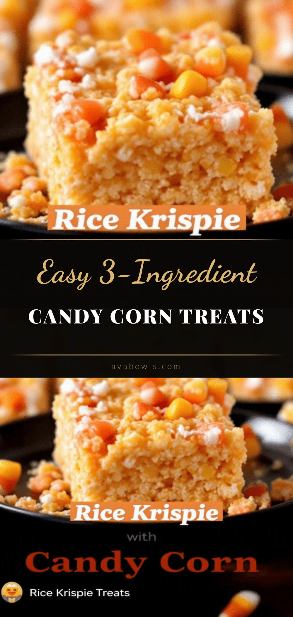 candy corn rice krispie treats recipe