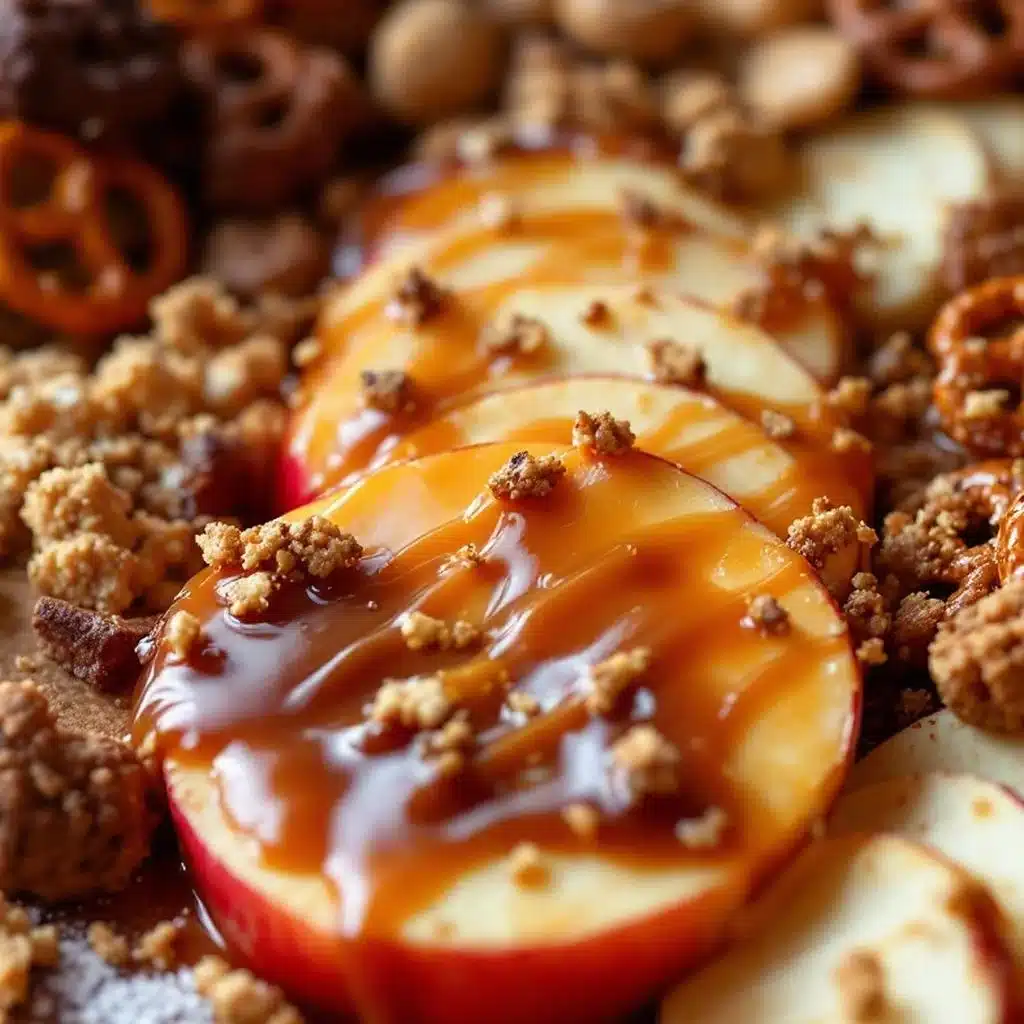 caramel apple charcuterie board - featured image