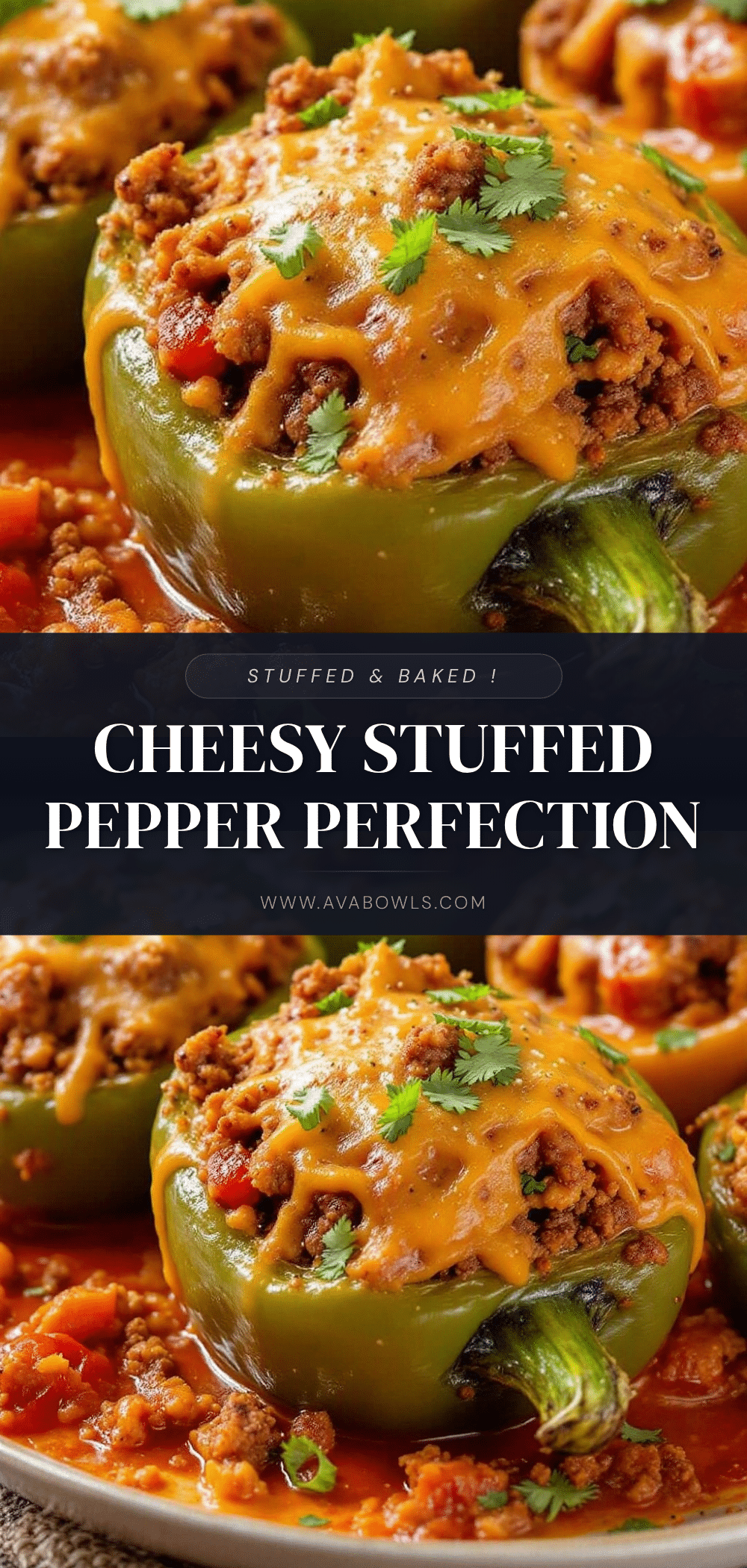 cheesy ground beef stuffed peppers recipe