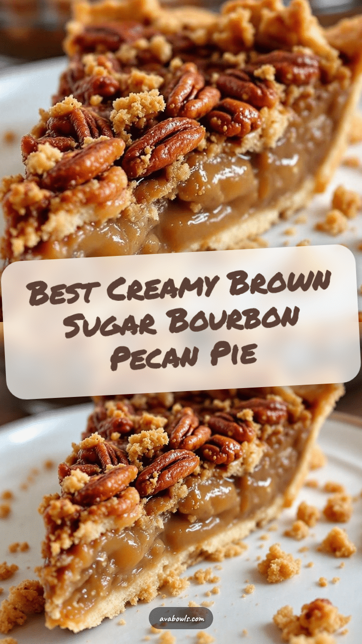 creamy brown sugar bourbon pecan pie recipe