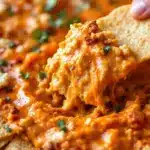 creamy buffalo chicken dip recipe - featured image