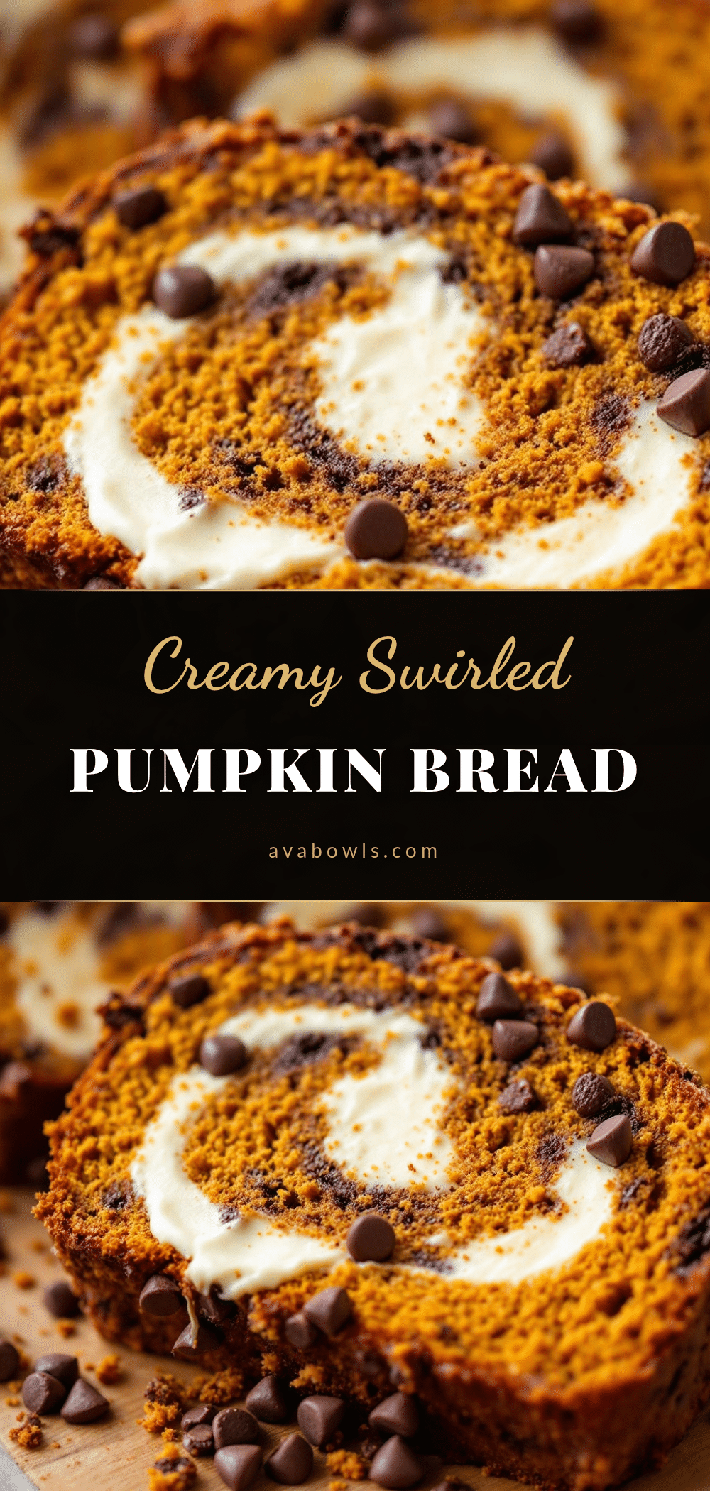 creamy chocolate chip pumpkin bread recipe