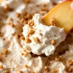 creamy cinnamon apple dip with toffee - featured image