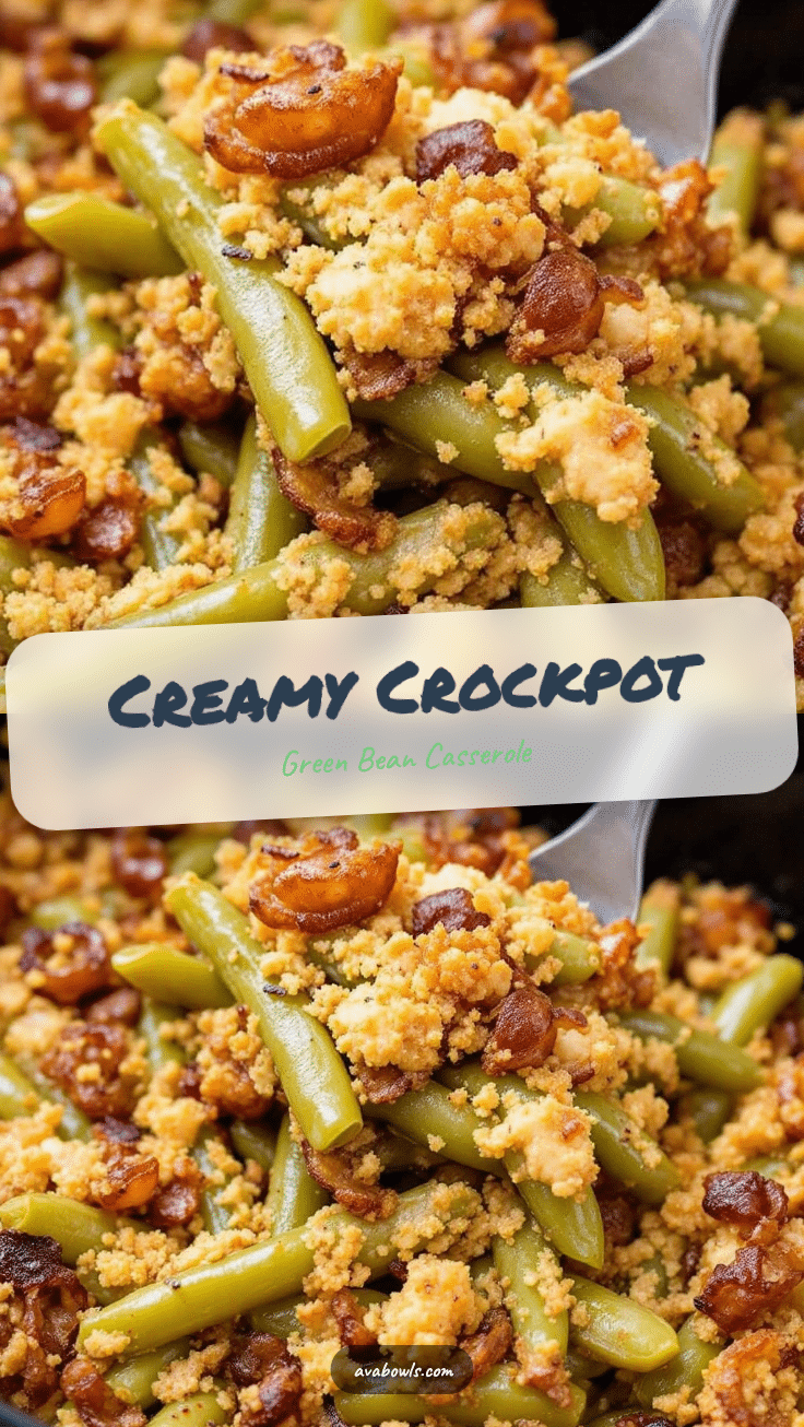 creamy crockpot green bean casserole recipe