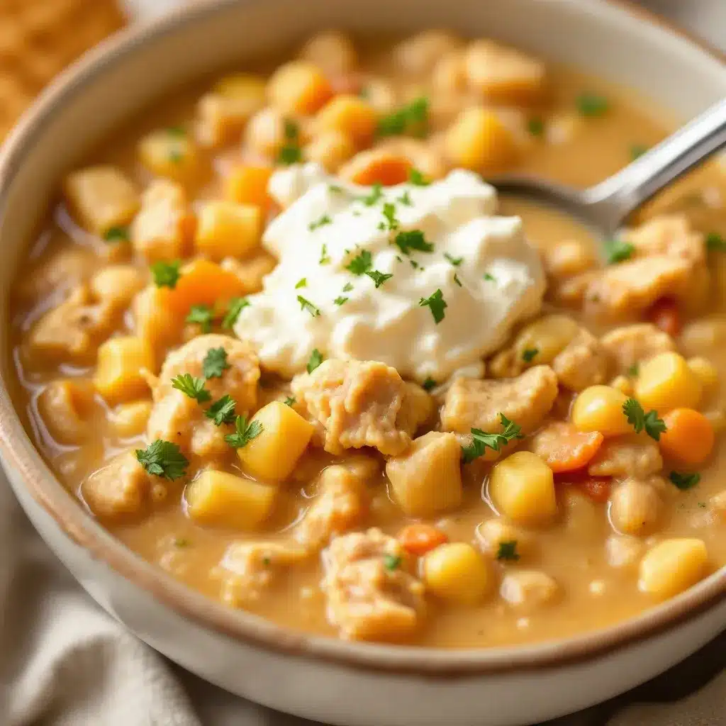 creamy crockpot white chicken chili preparation steps
