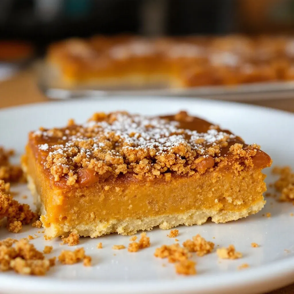 creamy pumpkin pie bars preparation steps