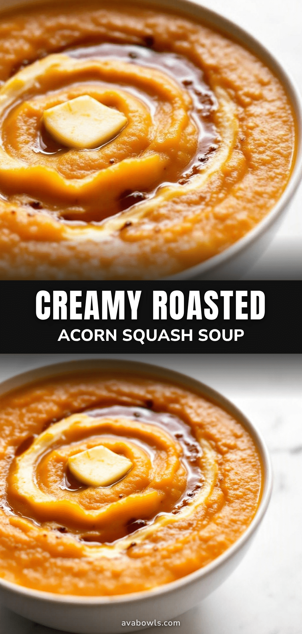 creamy roasted acorn squash soup recipe