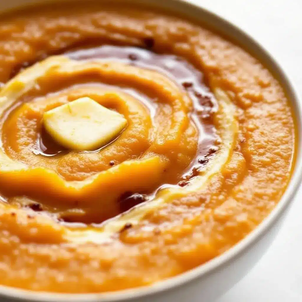 creamy roasted acorn squash soup - featured image