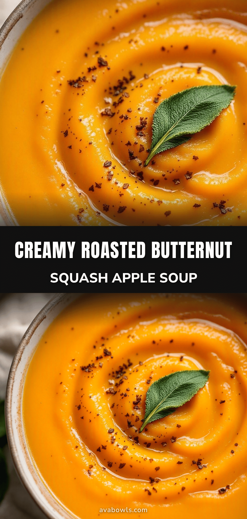 creamy roasted butternut squash apple soup recipe