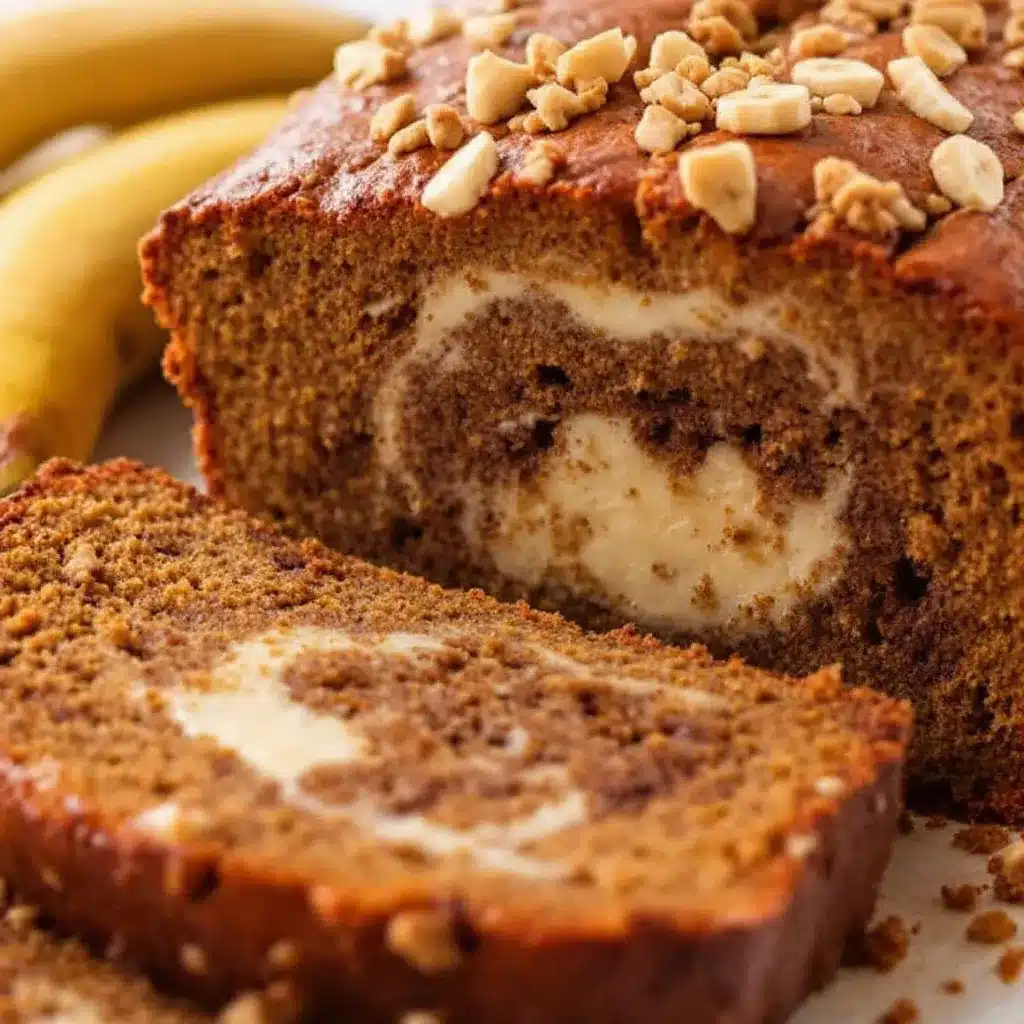 creamy swirl pumpkin banana bread preparation steps