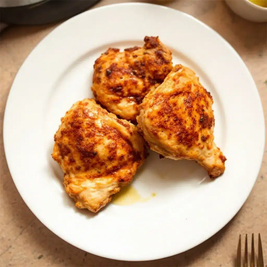 crispy air fryer chicken thighs preparation steps