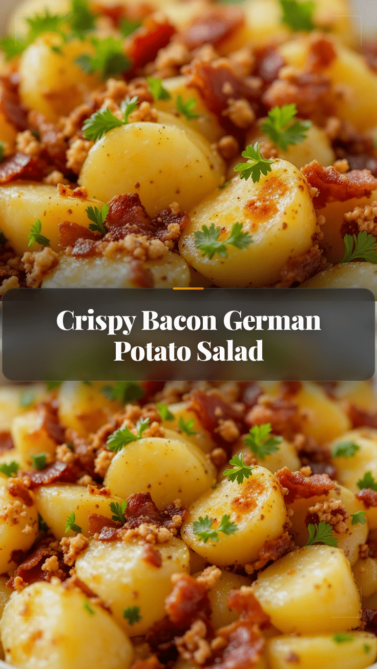 Crispy Bacon German Potato Salad recipe