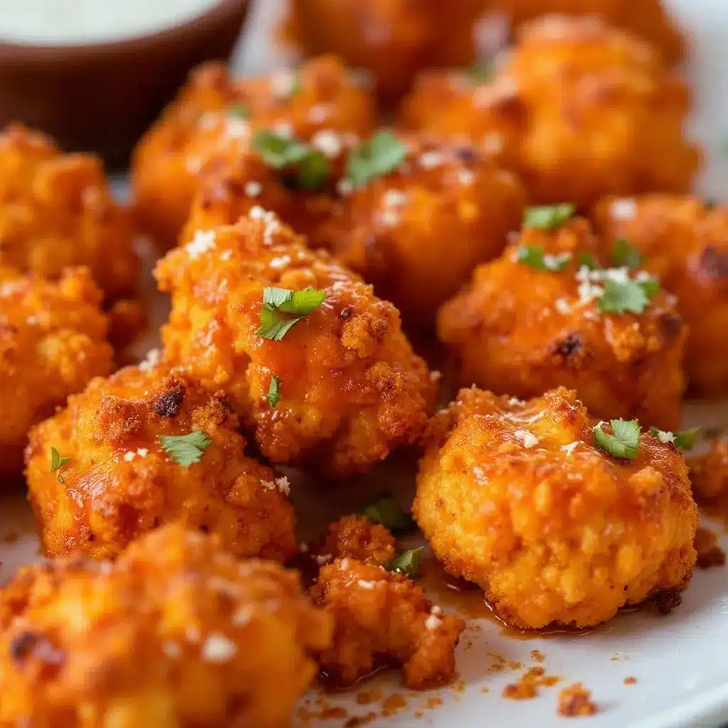 crispy baked buffalo cauliflower bites preparation steps