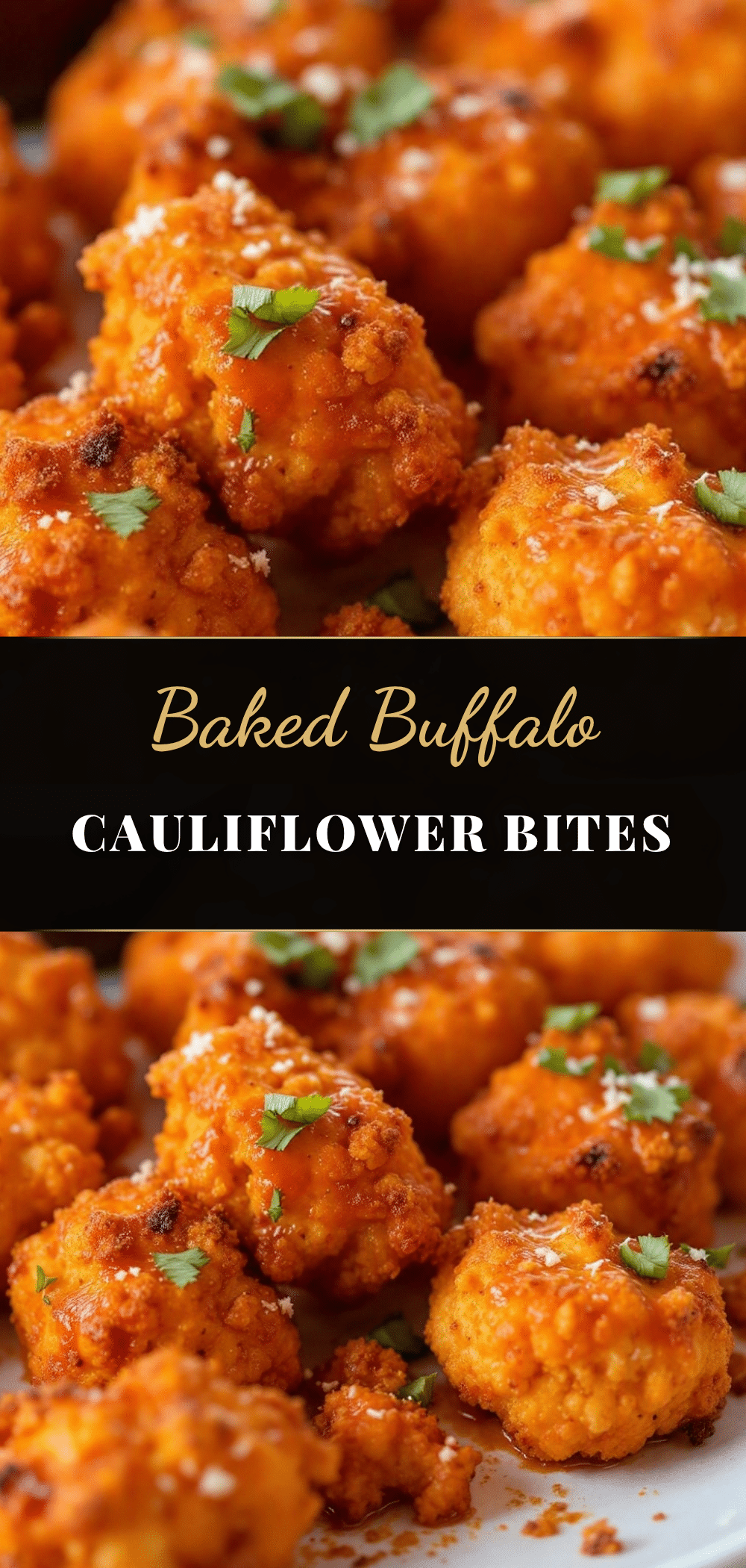 crispy baked buffalo cauliflower bites recipe