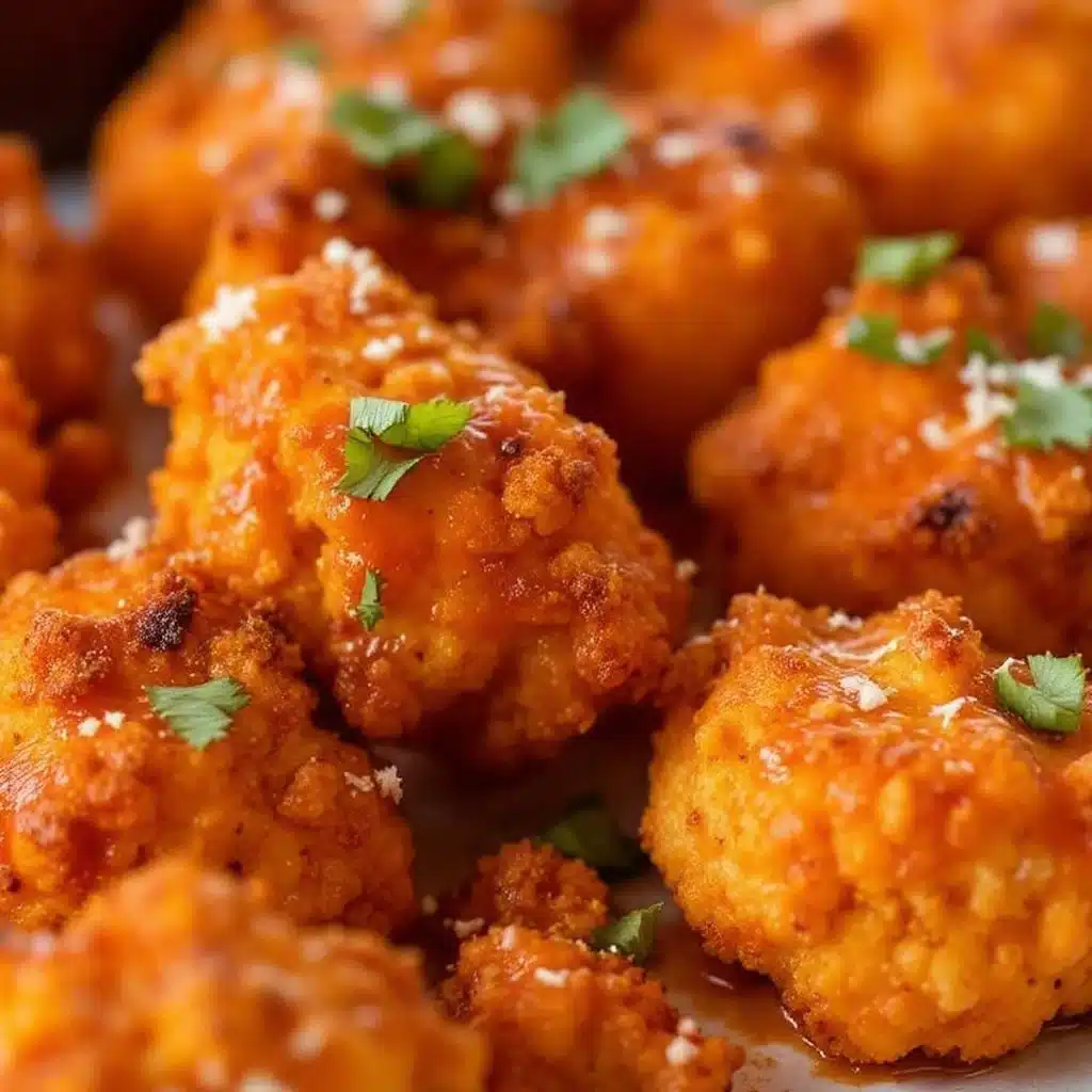 crispy baked buffalo cauliflower bites - featured image